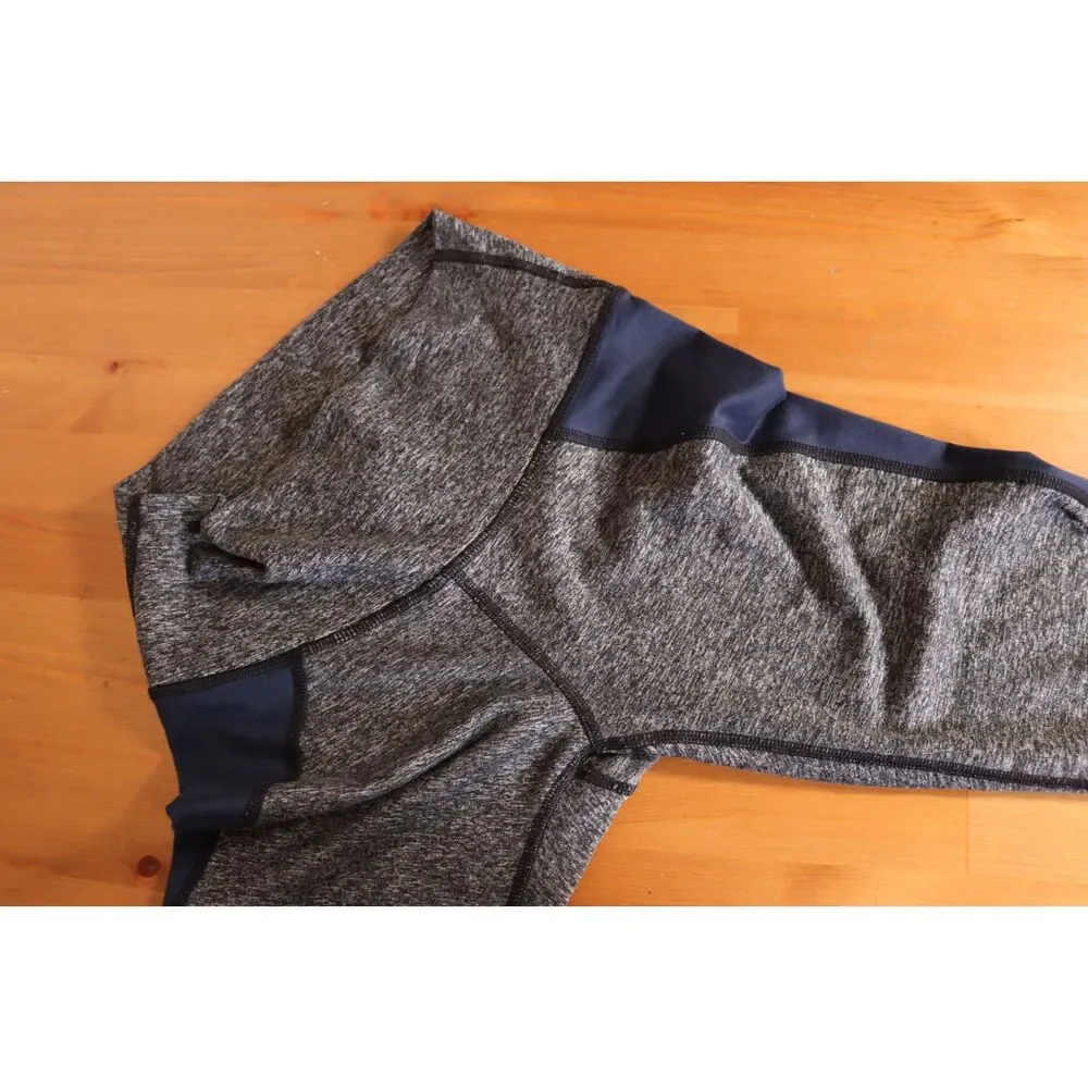Aerie Chill Play Move Leggings – Small Petite, Gray & Navy Blue